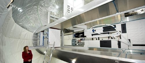 Interior mockup of Bigelow space station [image courtesy of NASA wikimedia commons]