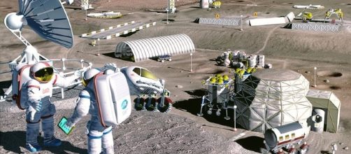 Moon colony [image courtesy of NASA]