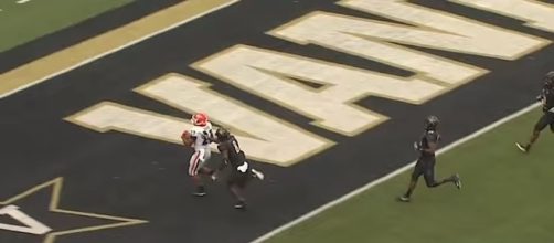 Georgia is now 7-0 this season and first place in the SEC East. -- YouTube screen capture / ESPN