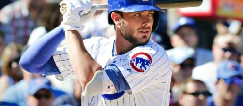 Kris Bryant and the Chicago Cubs host the L.A. Dodgers in Game 3 of the NLCS on Tuesday night. [Image via MLB/YouTube screencap]