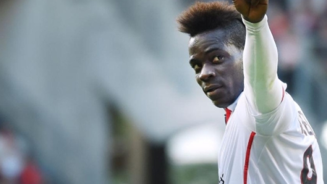 Balotelli, esultanza al gol subito dalla Juve