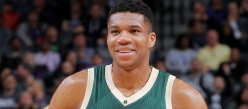 Giannis Antetokounmpo had 37 points in the Milwaukee Bucks' season-opening win over the Celtics. [Image via NBA/YouTube]