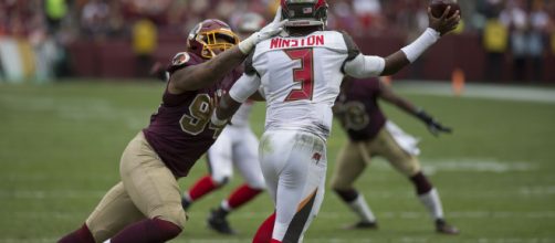 Jamies Winston leaves Sunday's Game with Injury [Image by Keith Allison / Flickr]