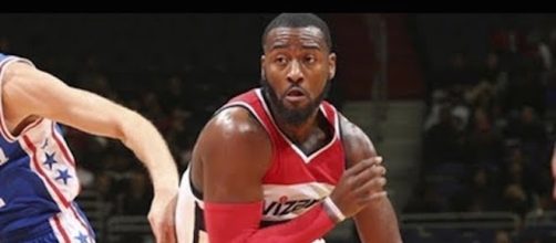 John Wall and the Wizards took down the Sixers 120-115 for their first game of the new NBA season. [Image via NBA/YouTube]