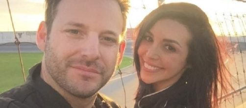 Scheana Marie and her boyfriend visit a race track. [Photo via Instagram]