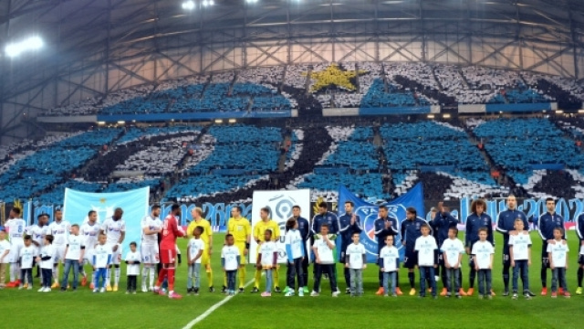 Le stade v&eacute;lodrome lors d'un classique entre L'OM et le PSG