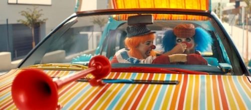 Audi's new viral ad uses clown drivers to demonstrate the safety of the A8 [Image: YouTube/Audi UK]