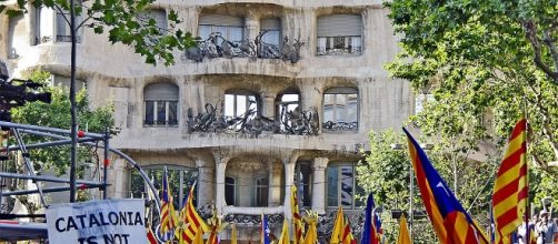 Catalan protest in Spain [Image Credits: SBA73/Wikimedia Commons]