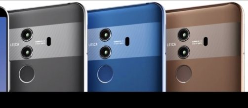 Close-up of the Huawei Mate 10 Pro's dual cams and two-tone color scheme. (Image Credit: Yo Zilly/YouTube)