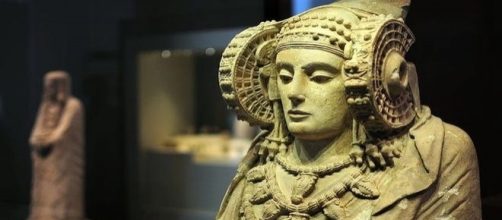 Dama de Elche, en el Museo Arqueol&oacute;gico Nacional