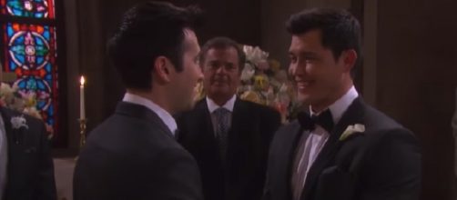 Days of our Lives Sonny and Paul. [Image via NBC/YouTube screencap]