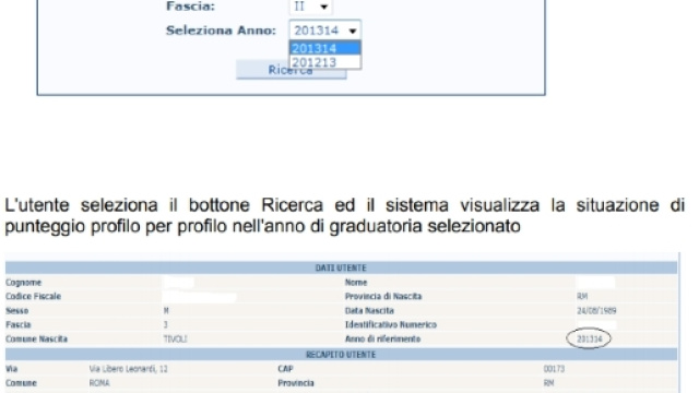 Come visualizzare la precedente domanda Ata e punteggio