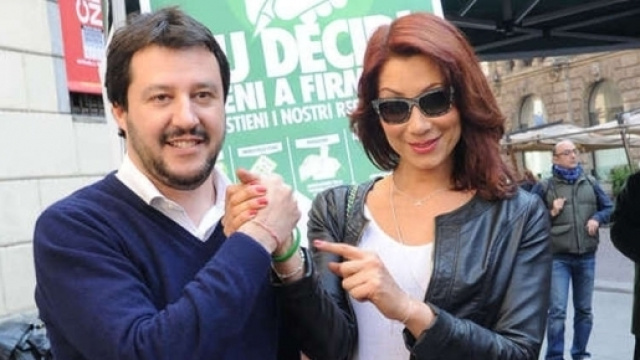 Matteo Salvini insieme ad Efe Bal