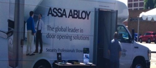 An Assa Abloy truck [Image by Scott Lewis/Flickr]