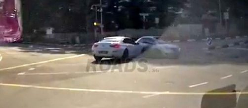 Dashcam footage has emerged in Singapore, showing a "ghost car" appearings out of thin air. [Image credit: Photo via Jenny Lenn]