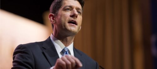 Paul Ryan takes swipes at Donald Trump at Al Smith Dinner. [Flickr/Jessica Herron]