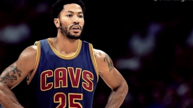 Derrick Rose sous ses nouvelles couleurs, celles des Cavs !
