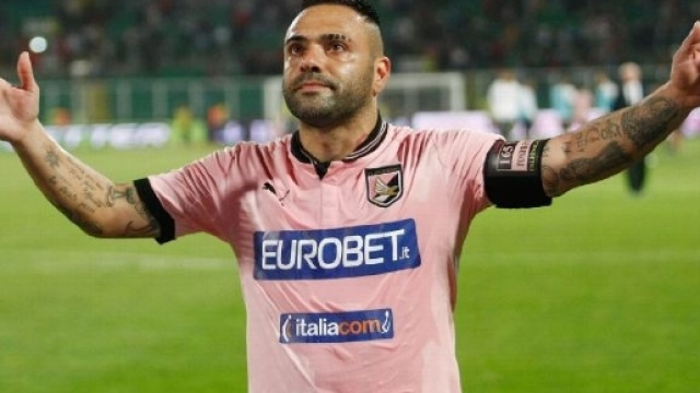 Fabrizio Miccoli con la maglia del Palermo