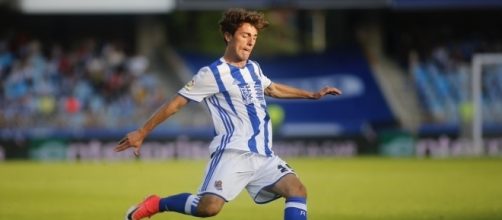 &Aacute;lvaro Odriozola en un encuentro con la Real Sociedad.