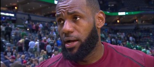 LeBron James scored 24 points in the Cavs' win against the Bucks in Milwaukee on Friday night. [Image via NBA/YouTube]