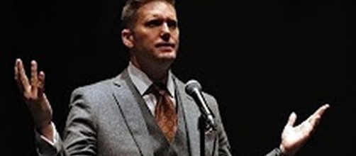 Richard Spencer at Univ. of Florida [Image Source: House of Peasants/YouTube]