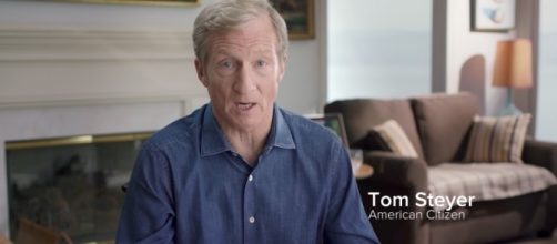 Steyer is known as a Democratic "megadonor." [Image via Tom Steye/YouTube screencap]