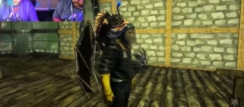 The hazard suit in 'ARK: Survival Evolved's' 'Aberration' DLC (Image via ThickFreedom/YouTube)