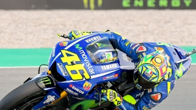 Valentino Rossi in sella alla sua moto