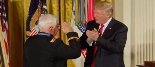 Donald Trump at the White House, via Twitter