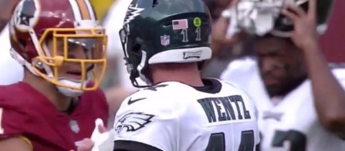 The Redskins and Eagles meet tonight on MNF. [Image via O Ninho das &Aacute;guias/YouTube]