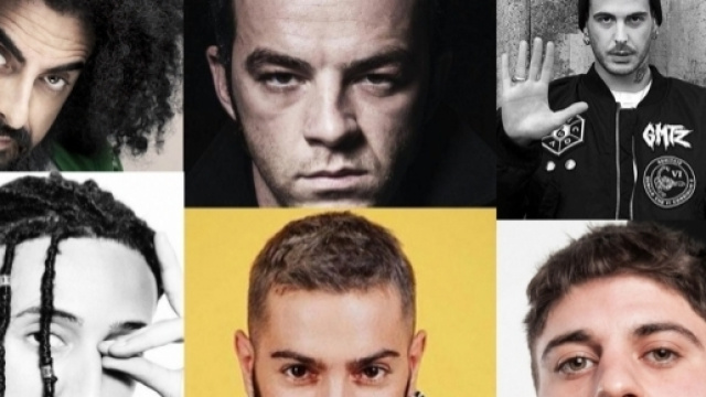 Caparezza, Salmo, Gemitaiz, Ghali, Emis Killa e Rkomi.