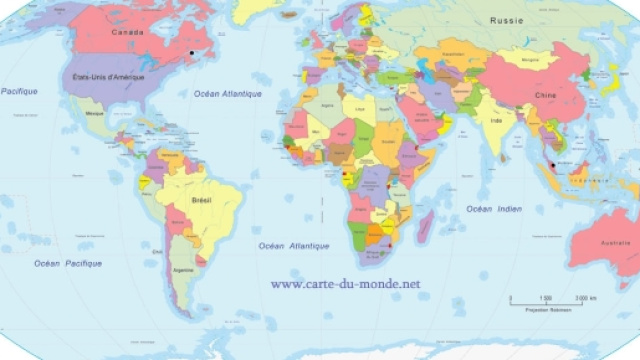 Carte du monde, les cartes du Monde, pays du monde - carte-du-monde.net