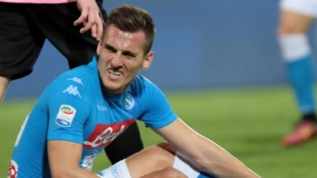 Napoli infortunio Milik - superscommesse.it