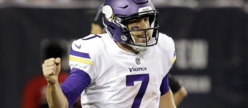 Case Keenum has the Vikings sitting at 5-2 on the season. [Image Credit: ESPN/YouTube screencap]