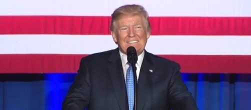 President Donald Trump unveils his America First tax plan. [Image via CHANNEL90seconds newscom/YouTube screencap]