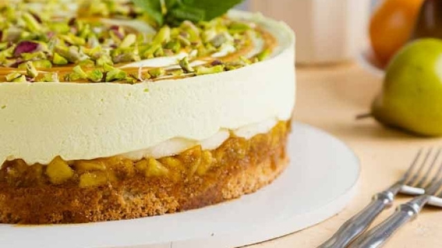 Ricetta cheesecake ricotta e pere.