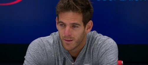 Del Potro during a press conference at the 2017 US Open. [Image Credit: US Open Tennis Championships/YouTube]