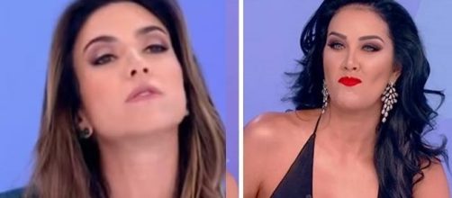 Hellen Ganzarolli d&aacute; a melhor resposta a Patr&iacute;cia Abravanel