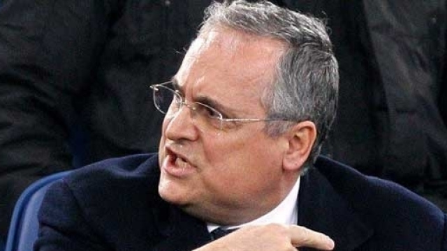 Il presidente della Lazio, Claudio Lotito