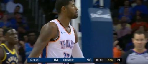 Paul George's first game against his former team, Pacers. Image Credit: Chris Smoove/YouTube