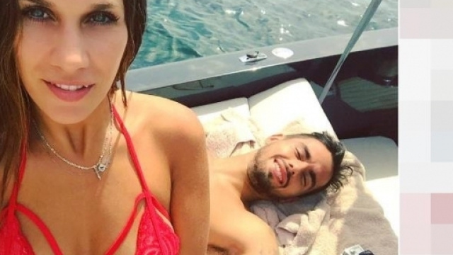 Alis Rodriguez con Suso foto wag Milan Juventus - corrieredellosport.it