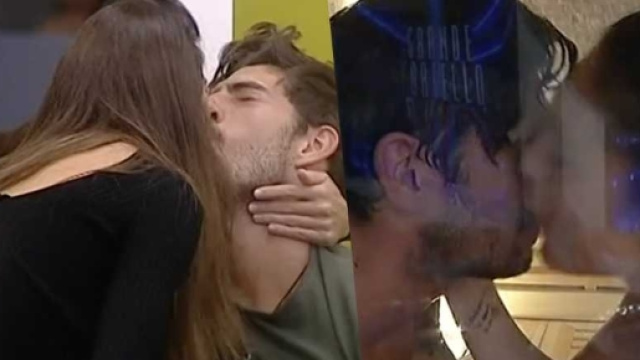 Cecilia e Ignazio baci e carezze