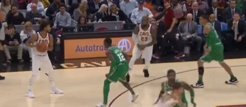 Derrick Rose debuts at point guard for the Cleveland Cavaliers. -- YouTube screen capture / NBA