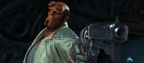 Injustice 2 - Introducing Hellboy! [Image Credit: Injustice/YouTube screencap]