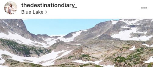 Taken at Blue Lake in Colorado [photo via Instagram @thedestinationdiary_)