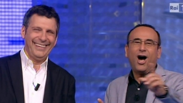 Carlo Conti e Fabrizio Frizzi all'Eredit&agrave;