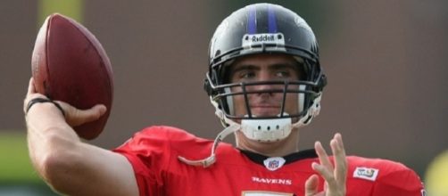 Joe Flacco completed 10-of-15 passes for 101 yards and a touchdown vs. Dolphins (Image Credit: Keith Allison/WikiCommons)