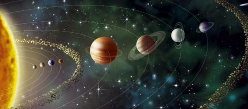 Representa&ccedil;&atilde;o art&iacute;stica do Sistema Solar.