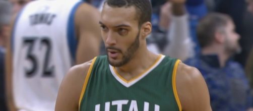 Rudy Gobert and the Jazz host Lonzo Ball and the Lakers in a Saturday night NBA game. [Image via NBA/YouTube]