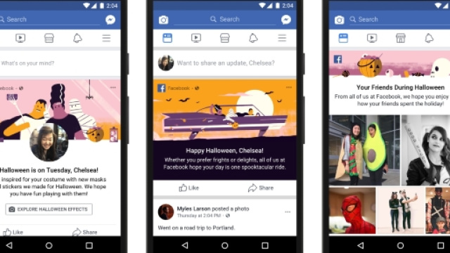 Le novit&agrave; di Facebook dedicate a Halloween 2017 su Android